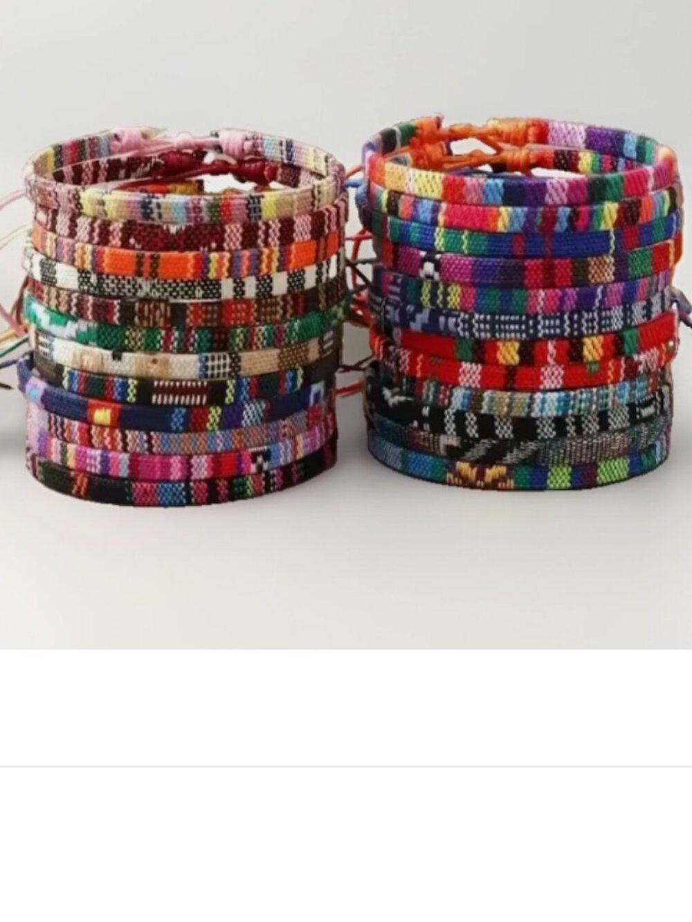 (Set of 24pcs) Boho Surfer Beach Bracelet Friendship Bracelets Handmade Braided